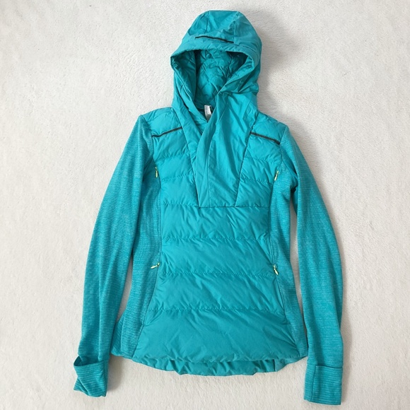 Lululemon Fluff Off Pullover Hoodie Cold Weather Insulated Goose Down (Flaw) - Picture 2 of 12
